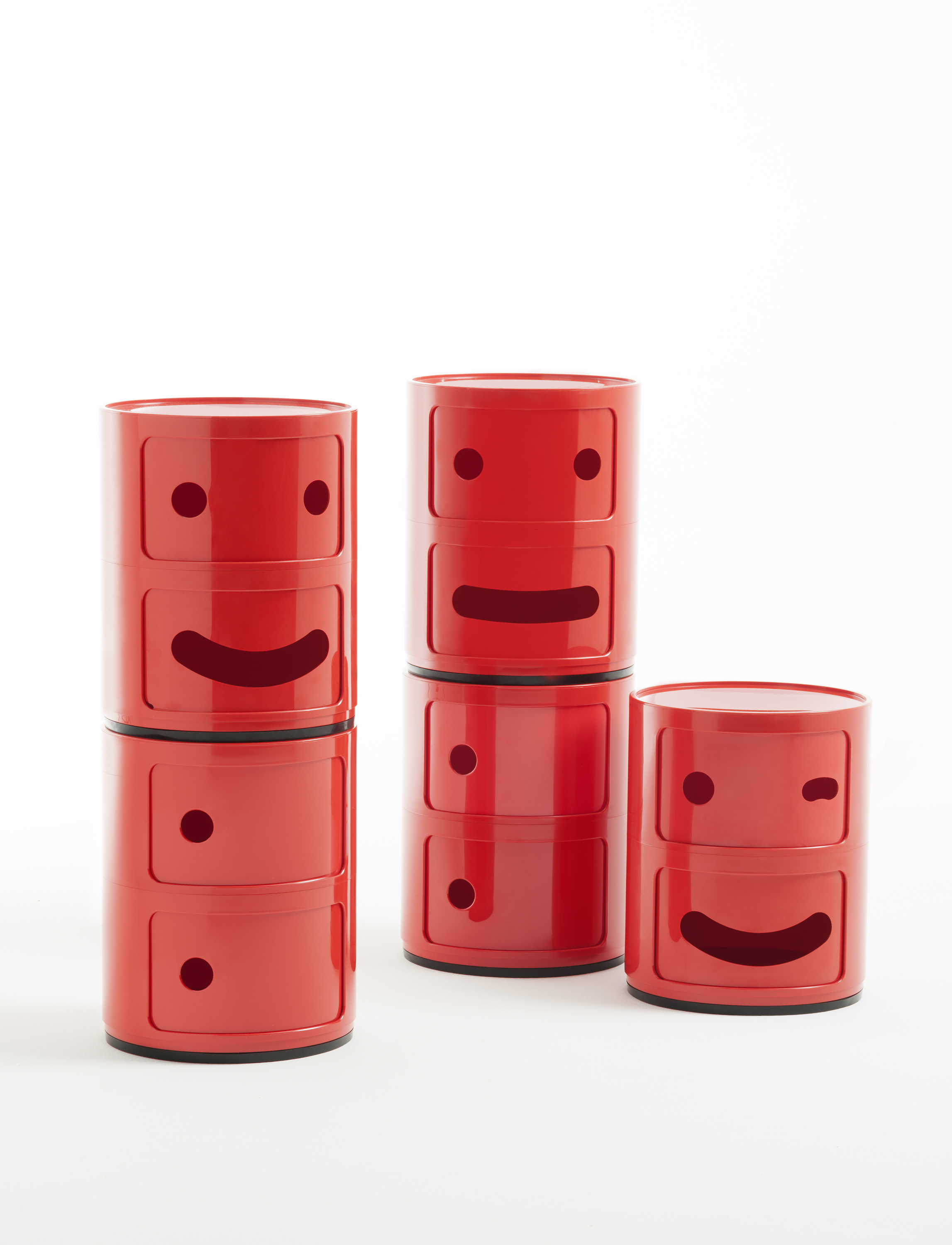 Stolek Componibili Smile, červený - Kartell (obrázek 3)