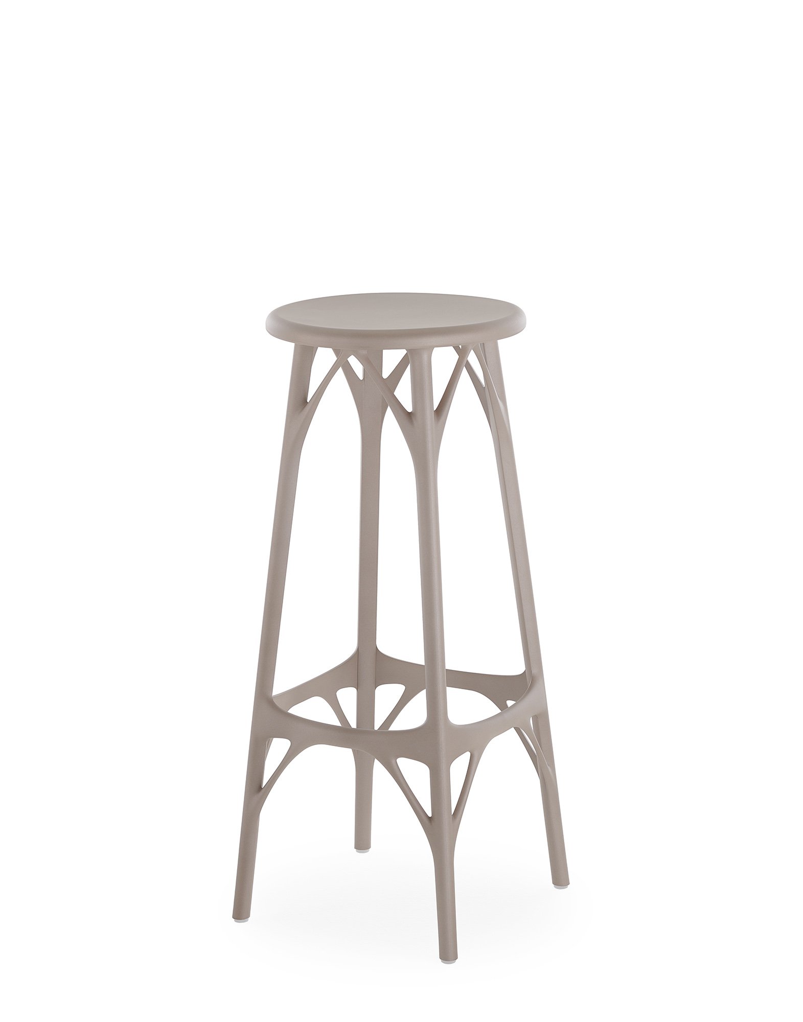 Barová židle A.I. STOOL LIGHT, v. 75 cm, více barev - Kartell Barva: šedá (obrázek 4)