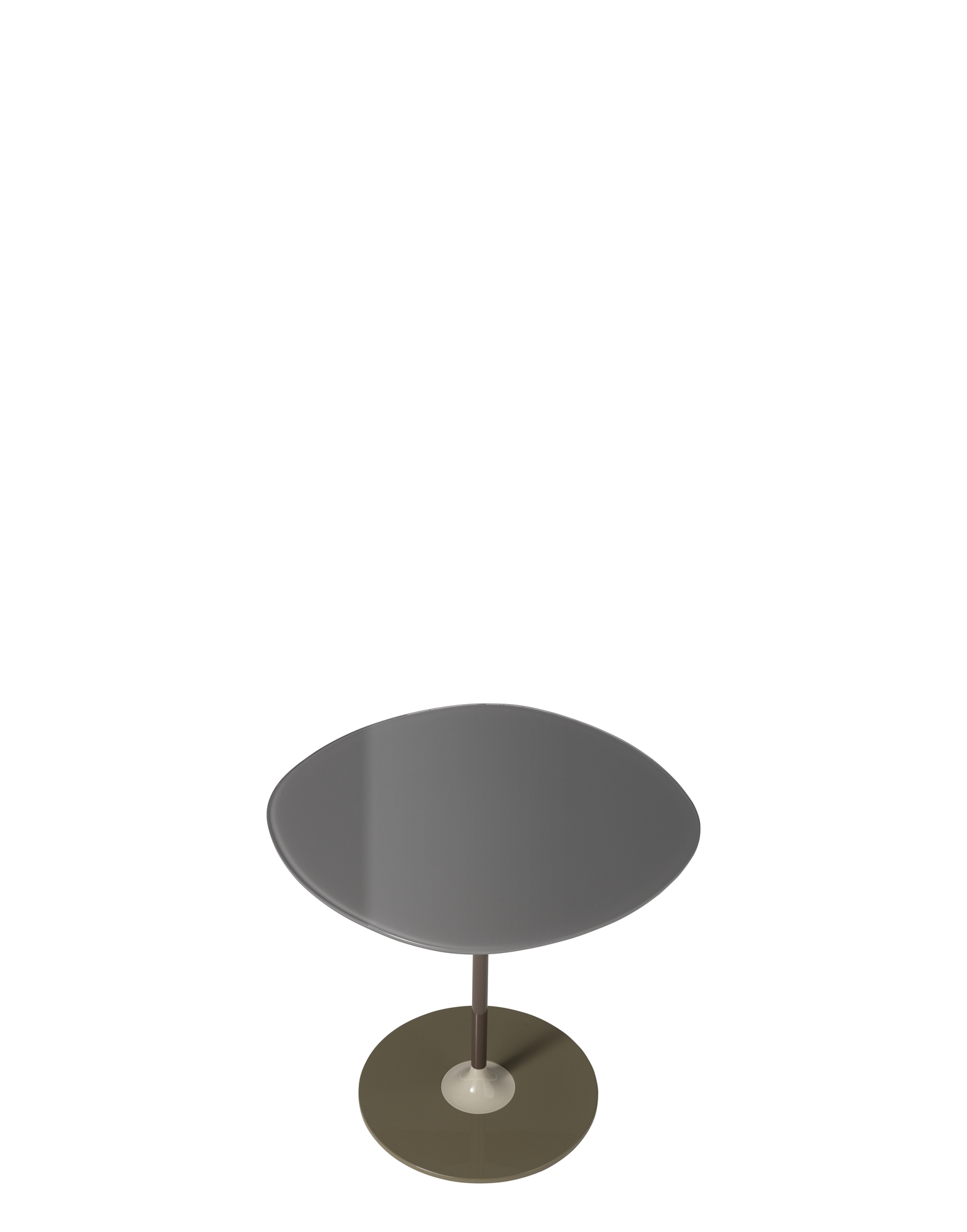 Levně Odkládací stolek THIERRY, více variant - Kartell Barva: šedá, Výška: 45 cm