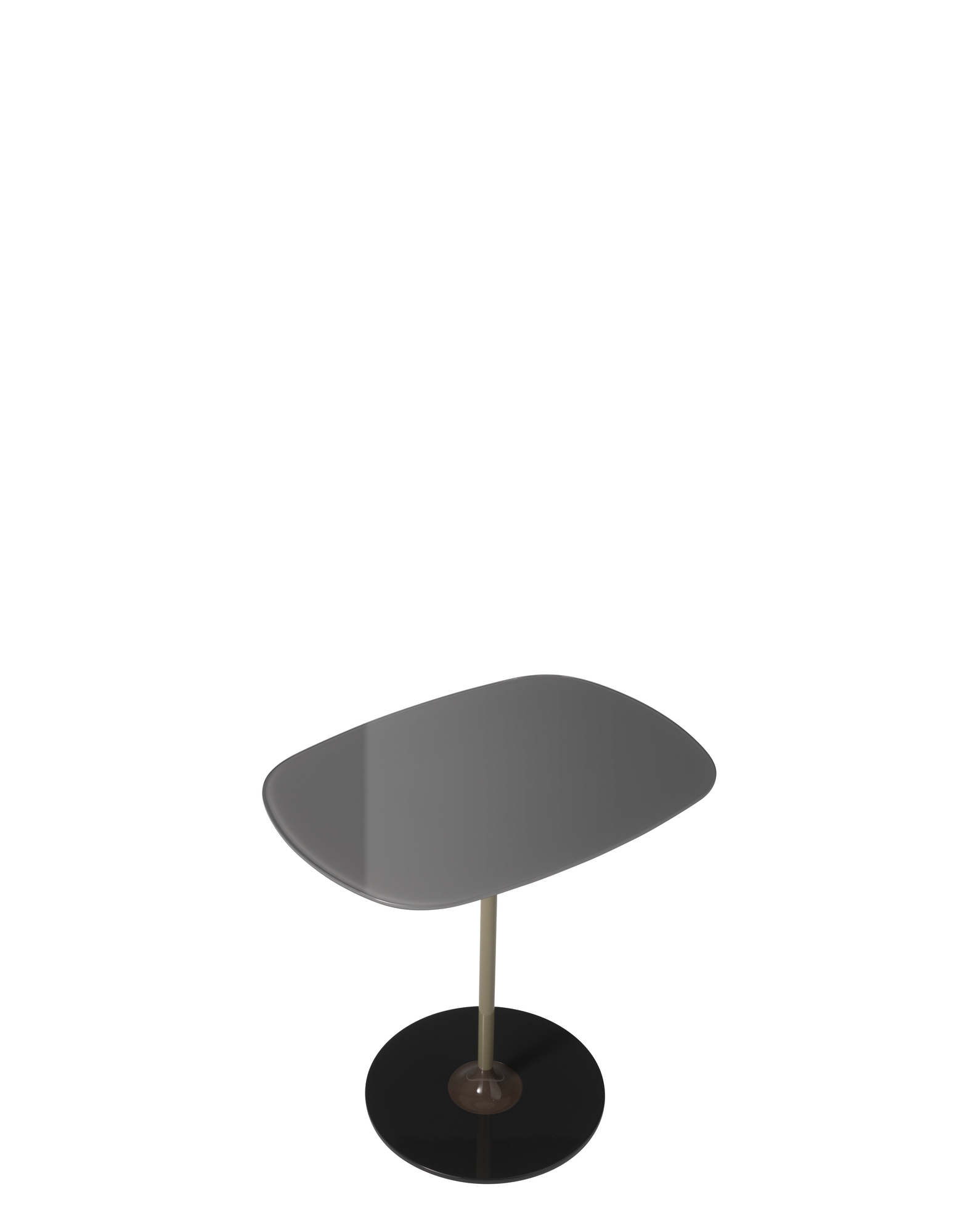 Levně Odkládací stolek THIERRY, více variant - Kartell Barva: šedá, Výška: 50 cm