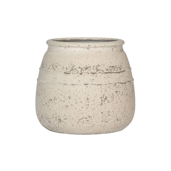 Levně Hestia, křídově bílá, více velkostí - Pottery Pots Rozměry: L: ⌀ 52 x 46 cm