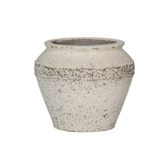 Levně Eros, křídově bílá, více velkostí - Pottery Pots Rozměry: S: ⌀ 33 x 28 cm