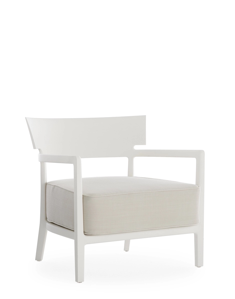 Venkovní křeslo CARA MAT, více variant - Kartell Barva: Bílá/béžová (obrázek 6)