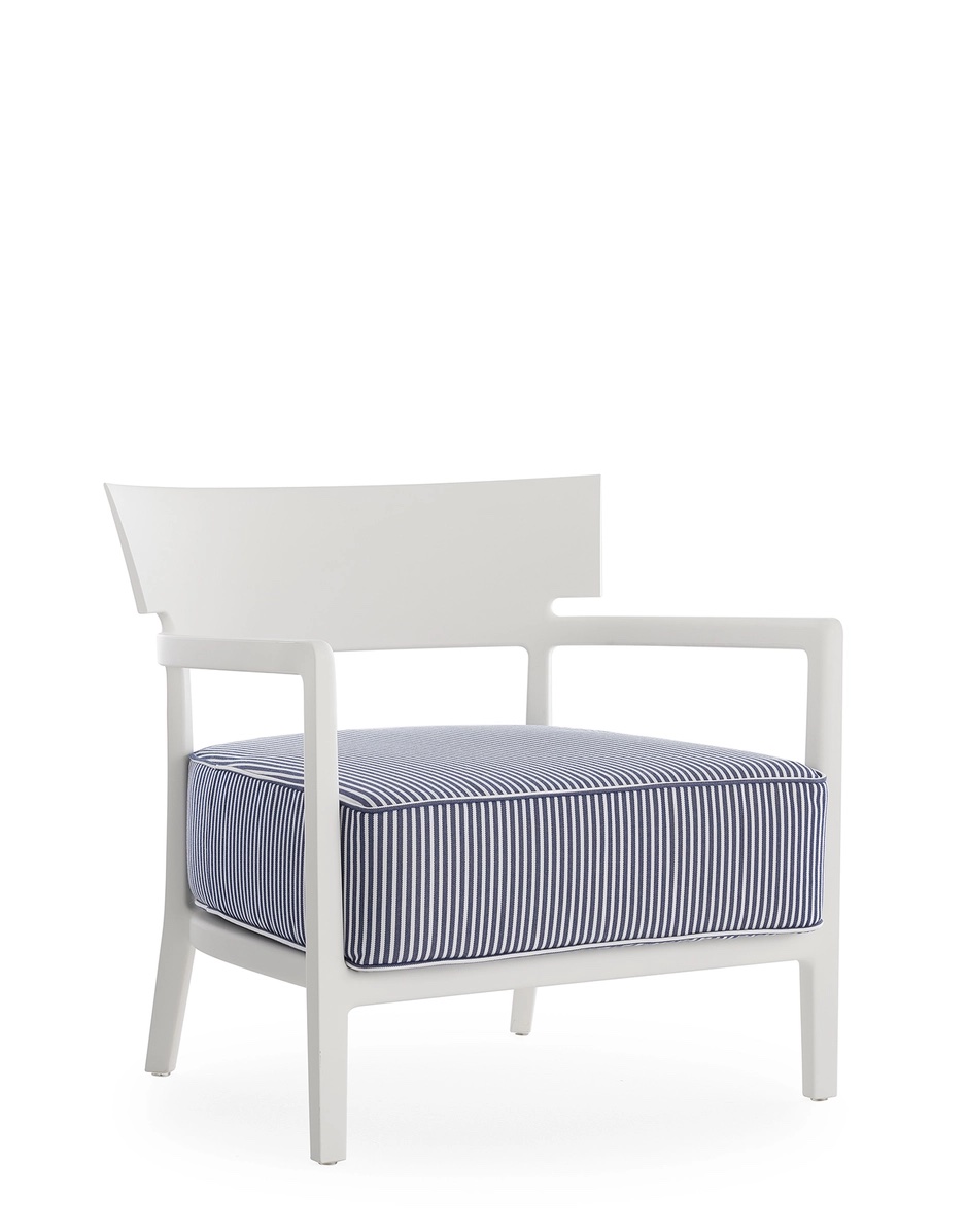 Venkovní křeslo CARA MAT, více variant - Kartell Barva: Bílá/béžová (obrázek 8)