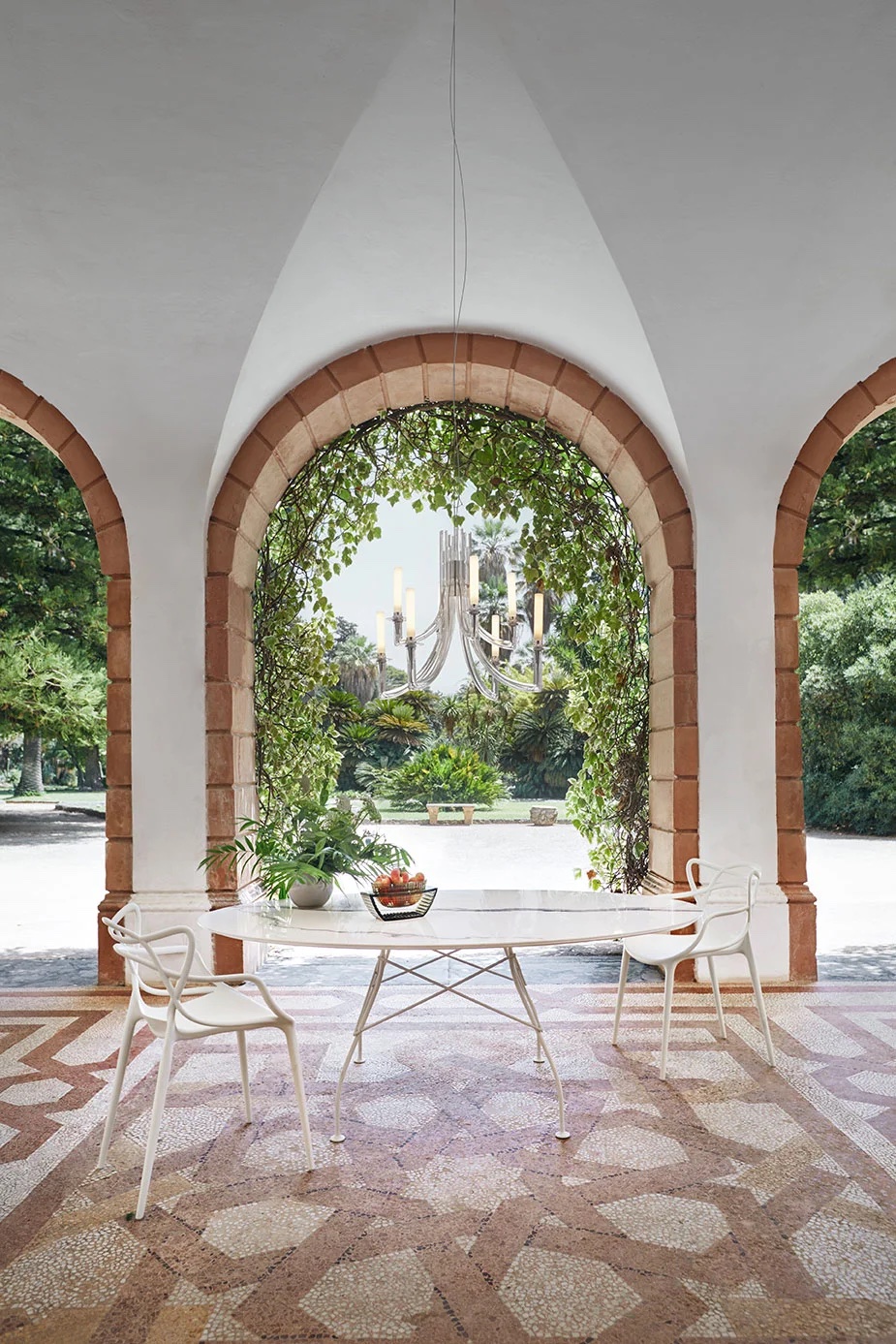 Venkovní stůl GLOSSY OVAL, více variant - Kartell Barva: Bílá/bílá (obrázek 6)
