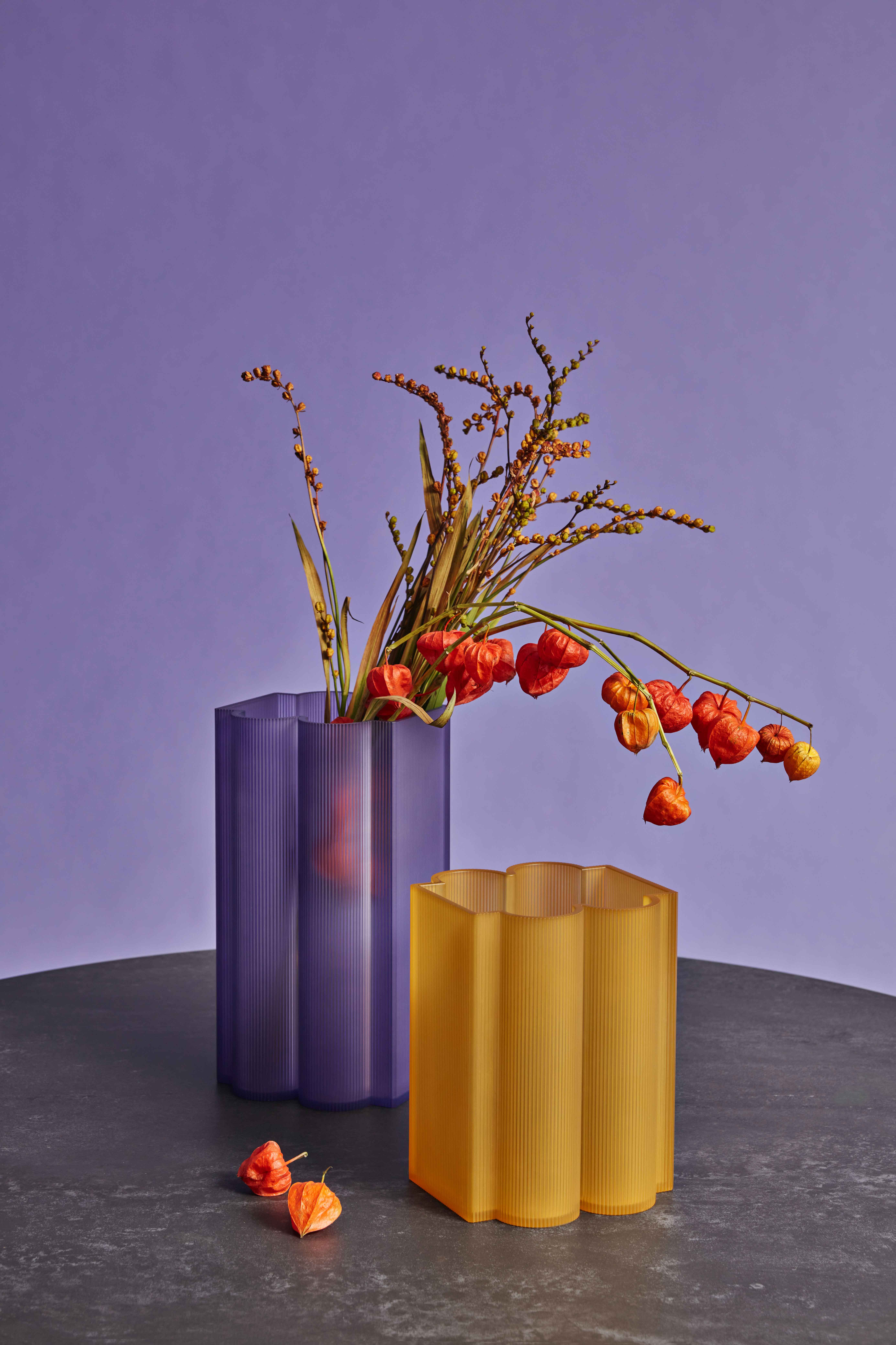 Váza OKRA 34 cm, více variant - Kartell Barva: oranžová (obrázek 5)