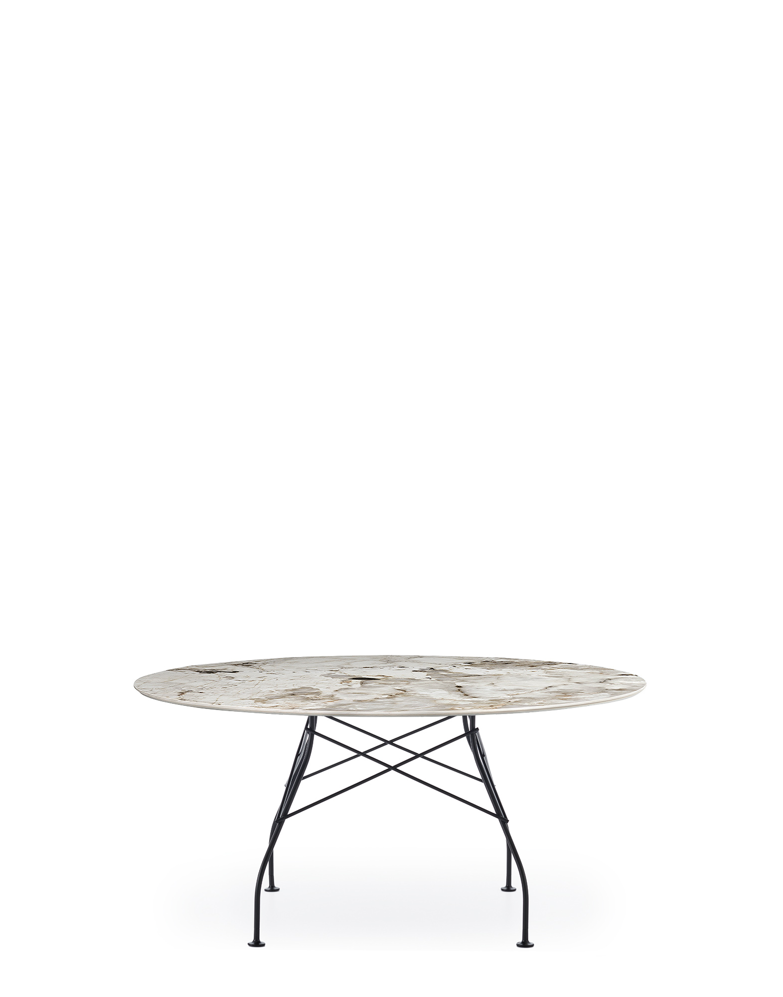 Jídelní stůl GLOSSY XXL, více variant - Kartell Barva: Přírodní tundra / Černá