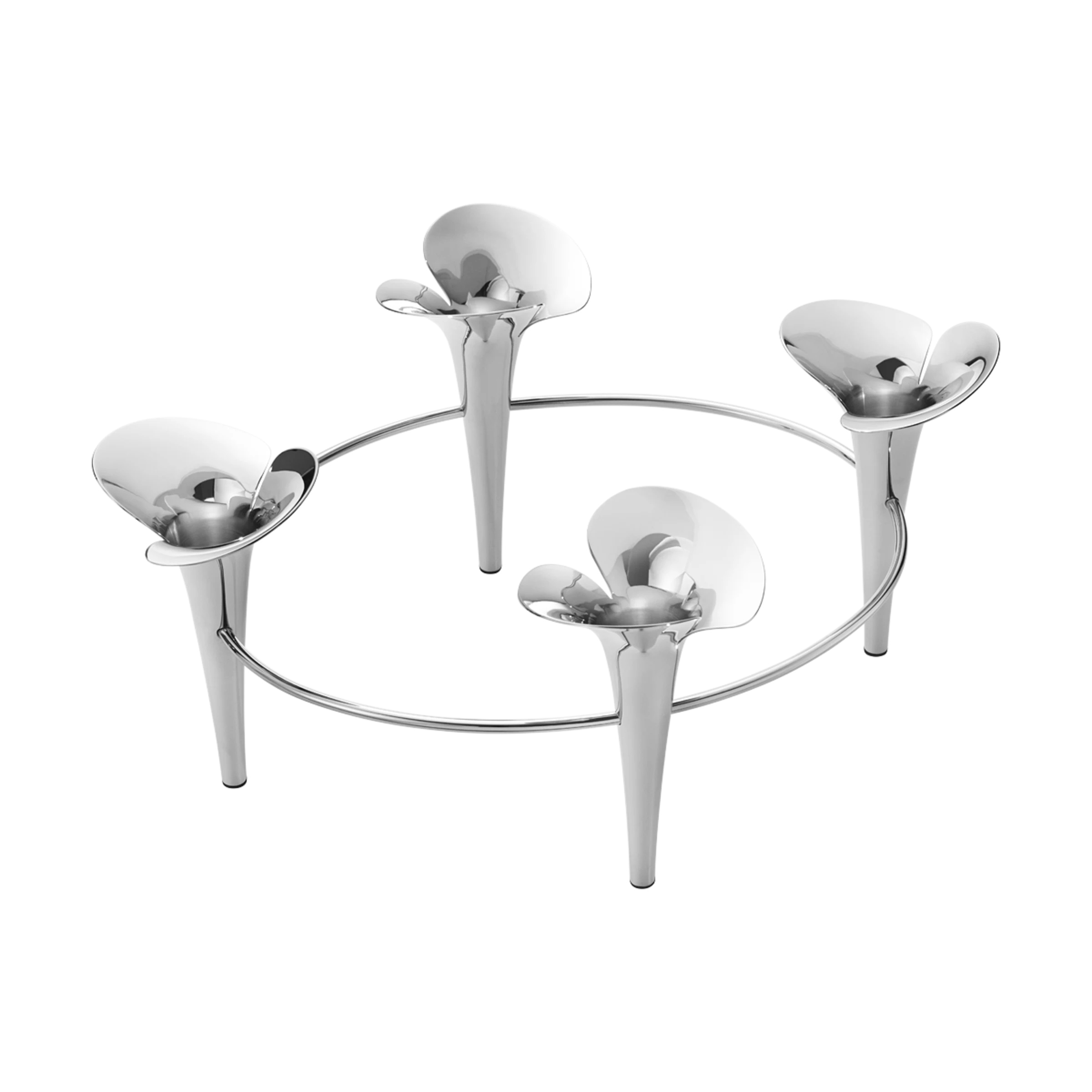 Nerezový svícen Bloom - Georg Jensen (obrázek 3)