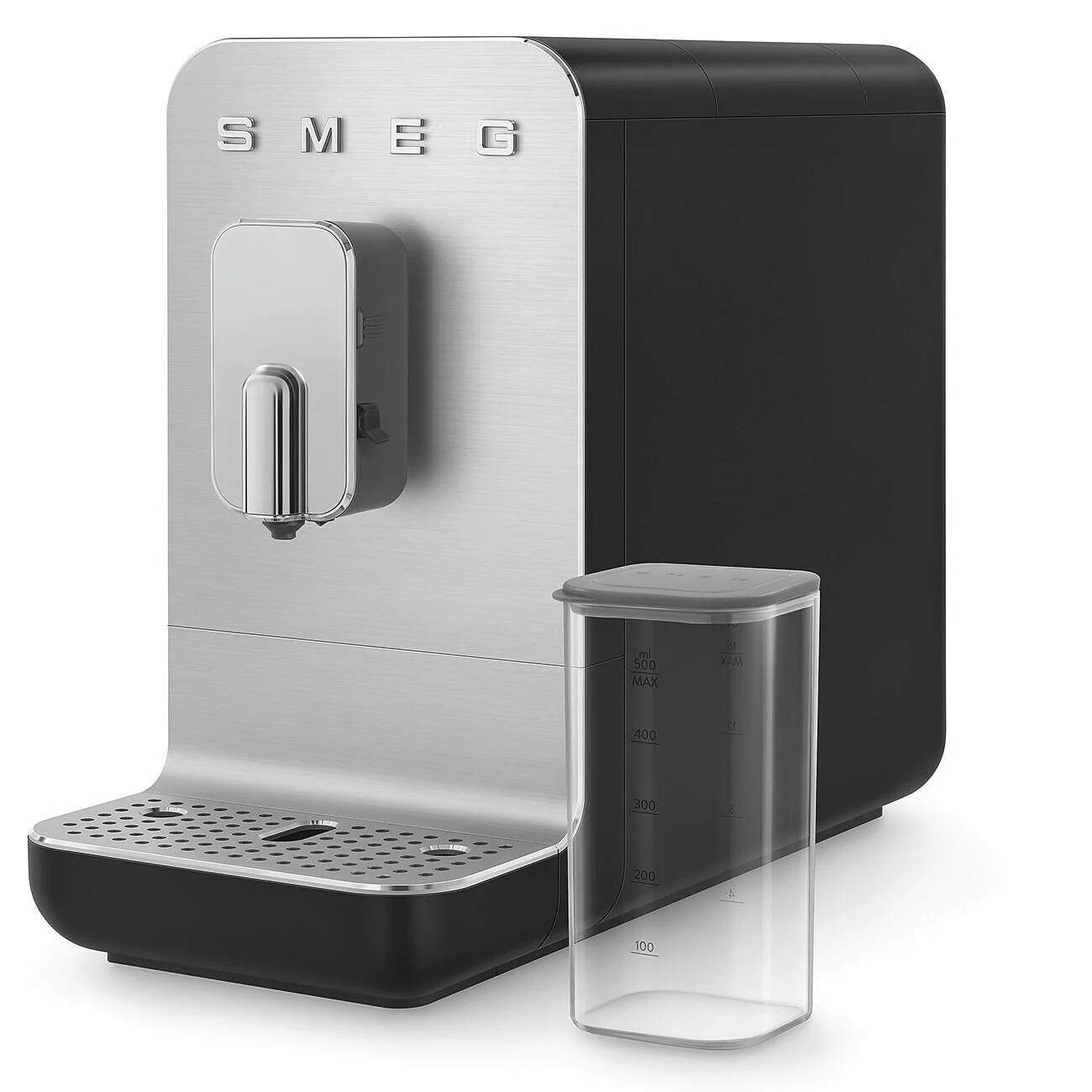 SMEG Automatický kávovar BCC13 na cappucino 19 barů s dávkovačem mléka, 1,4l, černá - Smeg