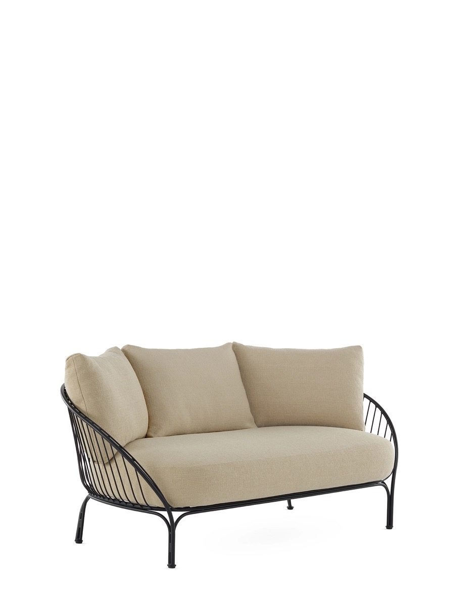 Zahradní pohovka HIRAY, více variant - Kartell Barva: černá/béžová