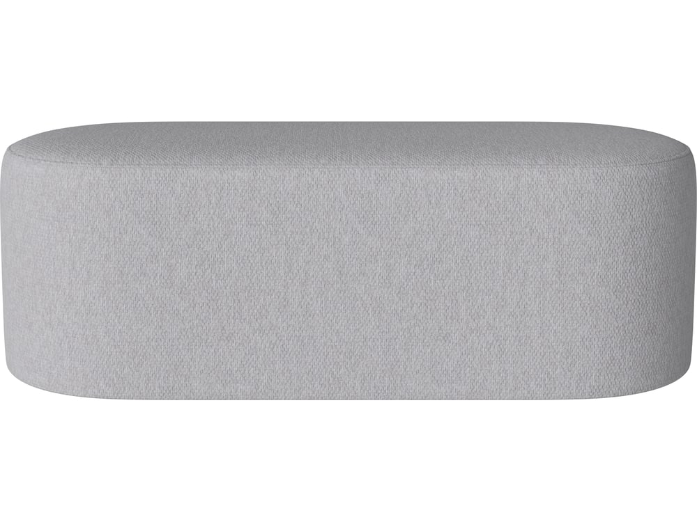 Puf Zyl oválný - 50 x 120 cm, více variant - Bolia Varianta: Sira - Bouclé & texture, Light Grey