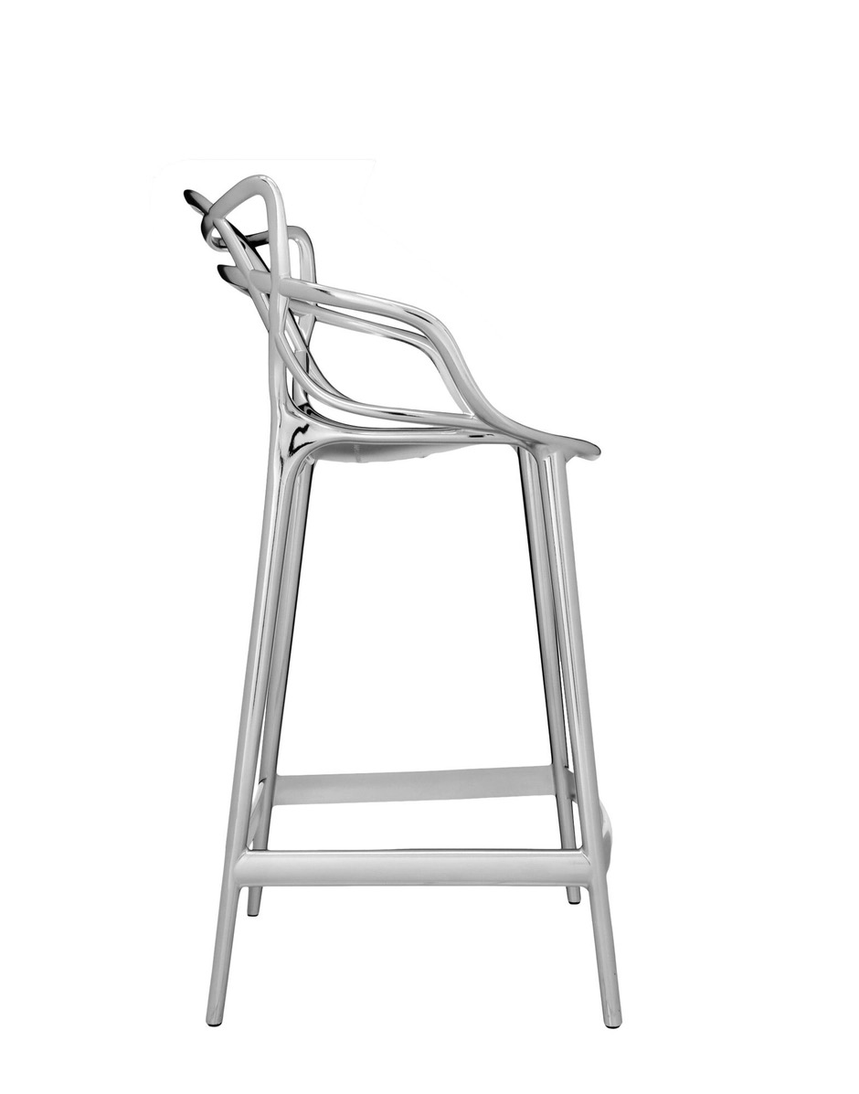 Barová židle Masters METAL, v. 65 cm, více barev - Kartell Barva: chrome (obrázek 6)