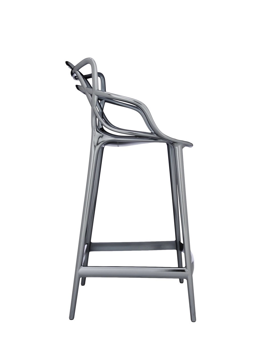 Barová židle Masters METAL, v. 65 cm, více barev - Kartell Barva: chrome (obrázek 11)