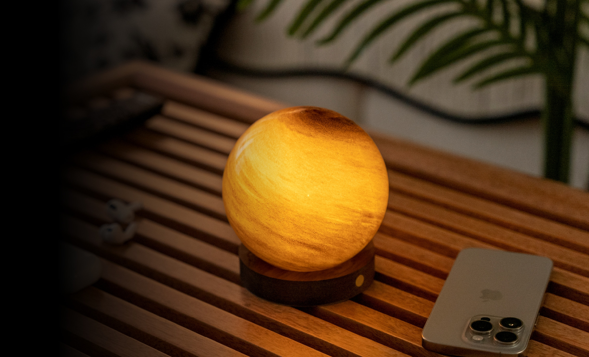 Levně Lampa AstraGlass RGB, více variant - Gingko Varianta: Sand Storm - malá