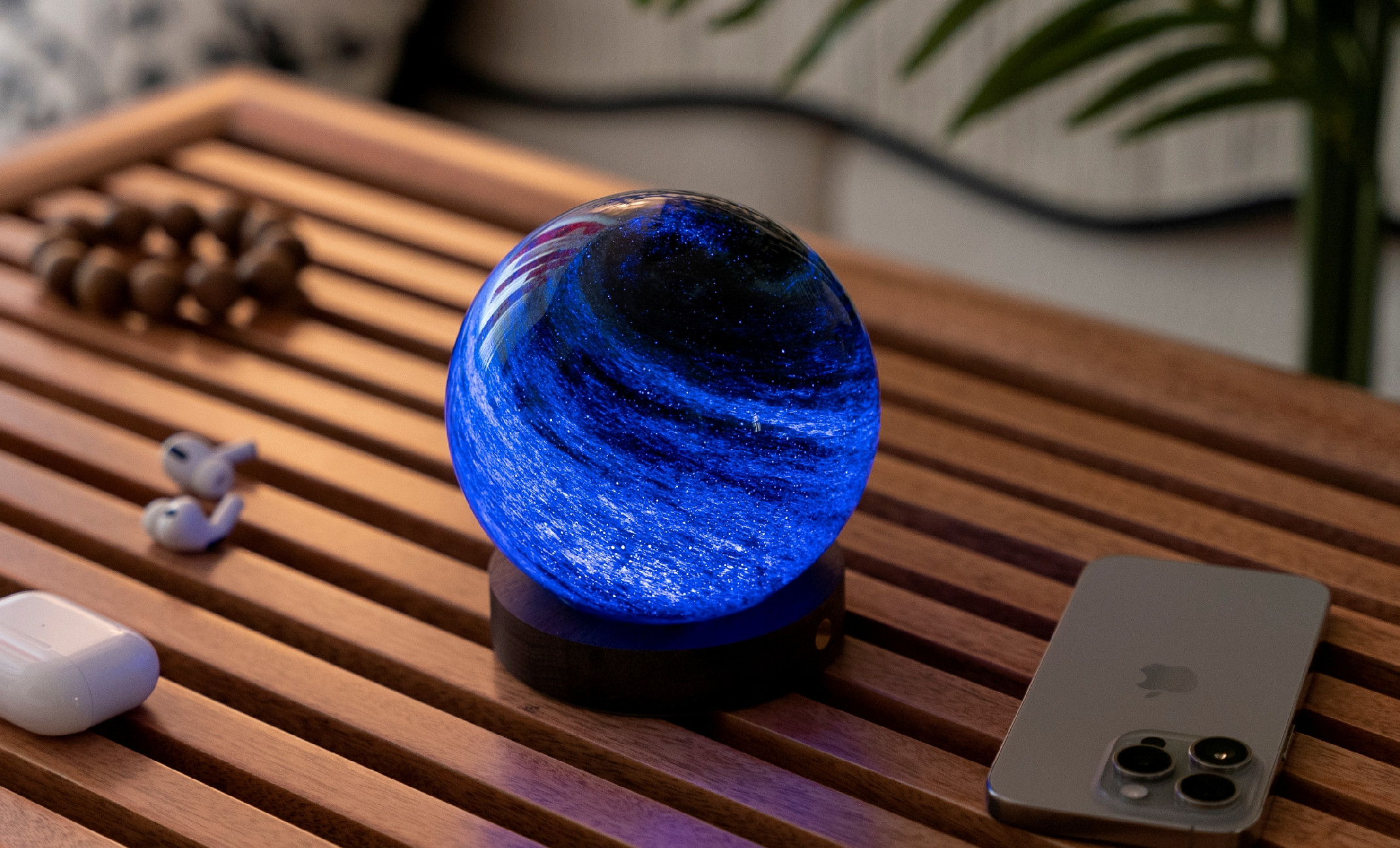 Levně Lampa AstraGlass RGB, více variant - Gingko Varianta: Stellar Ocean - malá