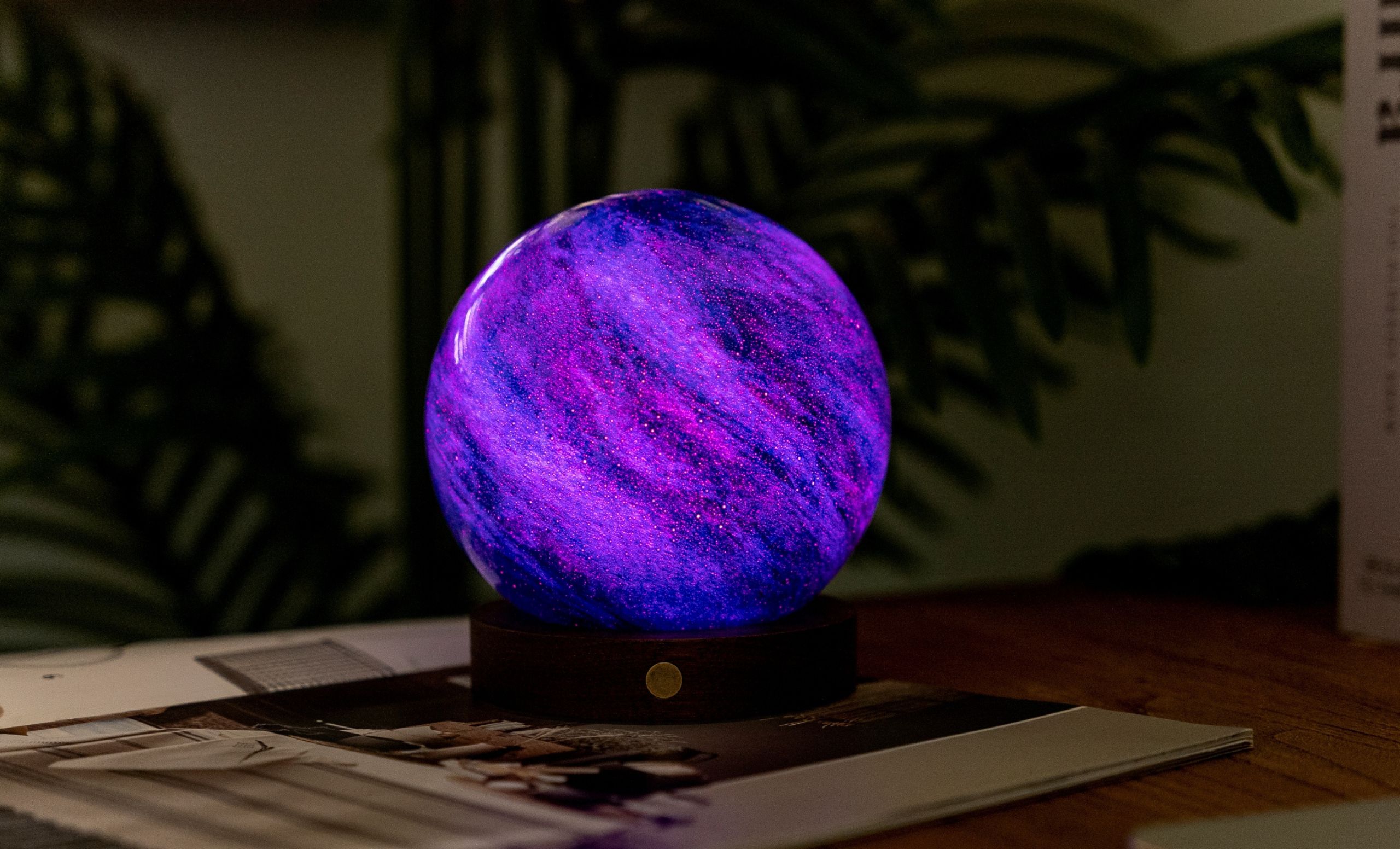 Levně Lampa AstraGlass RGB, více variant - Gingko Varianta: Galaxy Breeze - velká