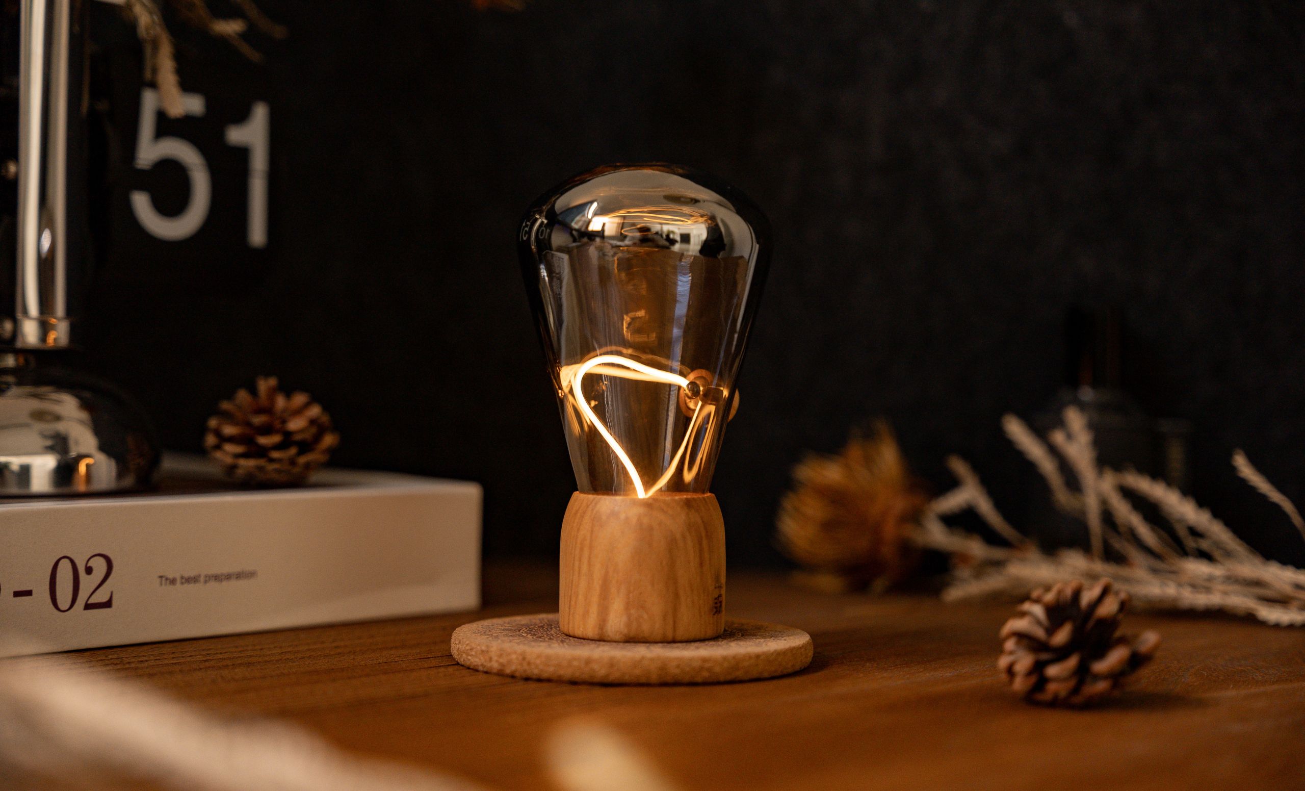 Lampička Opal Drift, více variant - Gingko Varianta: jasan