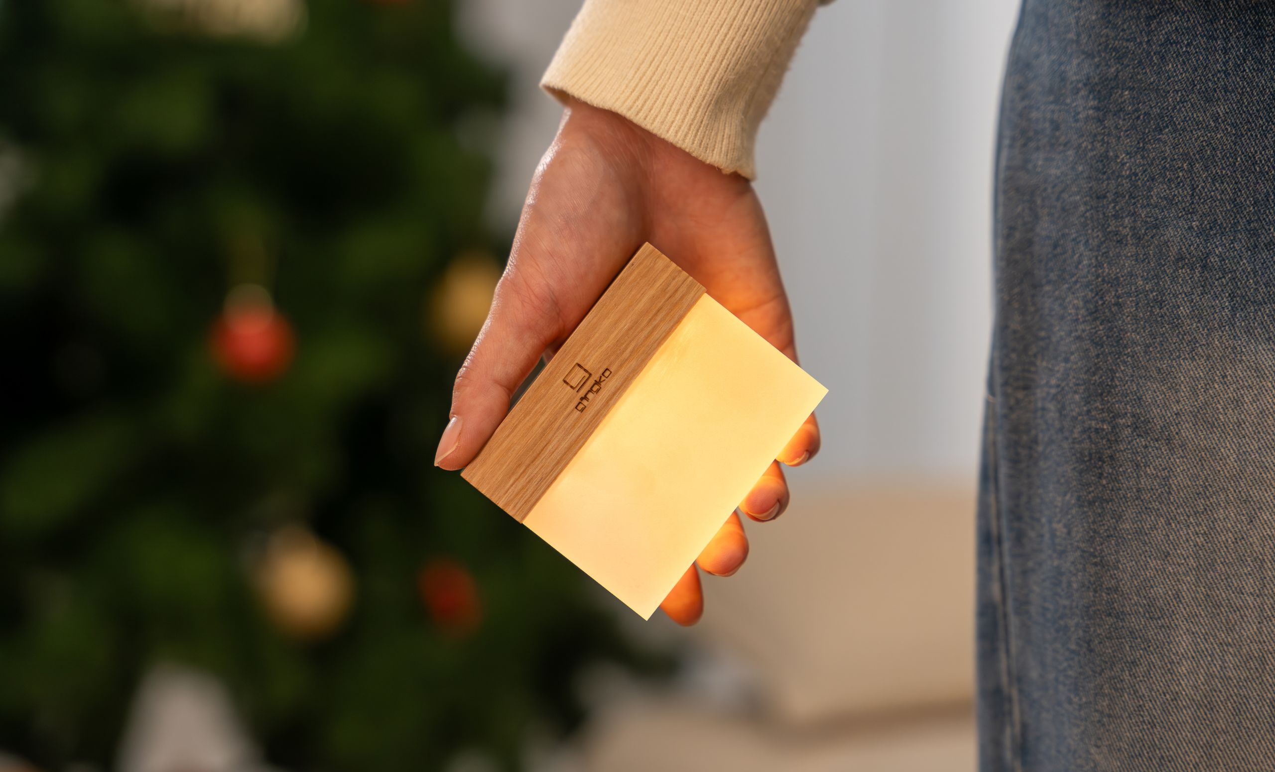 Lampička CuraCheese, více variant - Gingko Varianta: ořech (obrázek 8)
