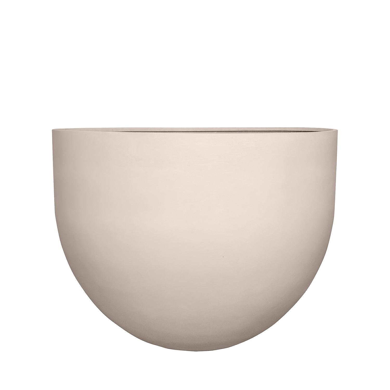 Levně Pottery Pots Květináč Jumbo Mila, barva přírodní bílá, více velikostí - PotteryPots Velikost: M - ø 100 cm | v. 76 cm