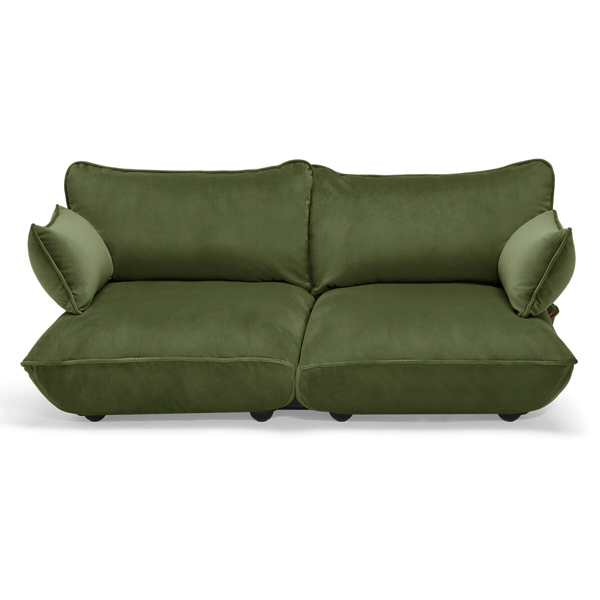 Modulární sedačka Sumo Sofa Medium samet, více barev - Fatboy Barva: tmavě zelená