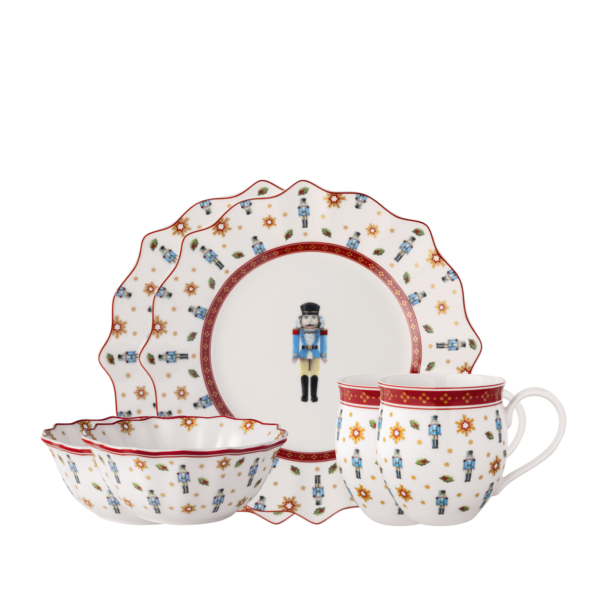 Snídaňový set pro 2 osoby, 6 ks, motiv Louskáček, kolekce Toy's Delight - Villeroy & Boch