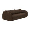 21405 Figur sofa Chocolate fabric 3 seater side cut HQ