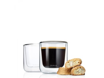 23739 1 set 2 ks termosklenic na kavu nero blomus