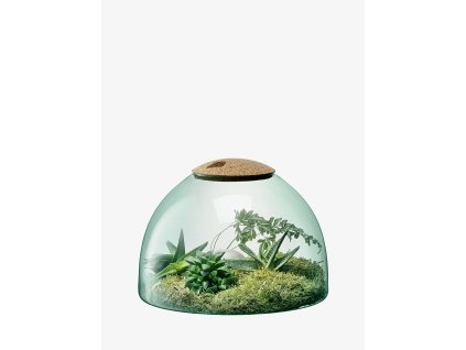 44124 3 sklenena dekorace canopy vyska 22 cm cira korek lsa international