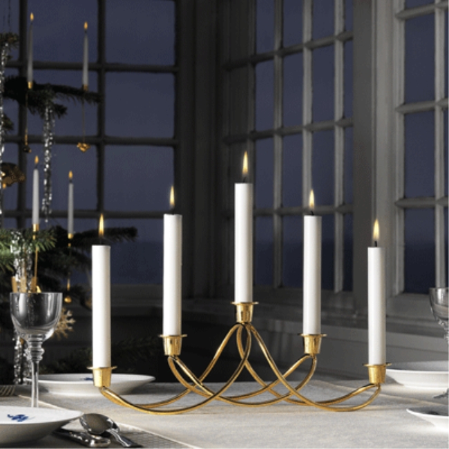Gyertyatartó Harmony 24 karátos aranyozással - Georg Jensen termék 2. képe