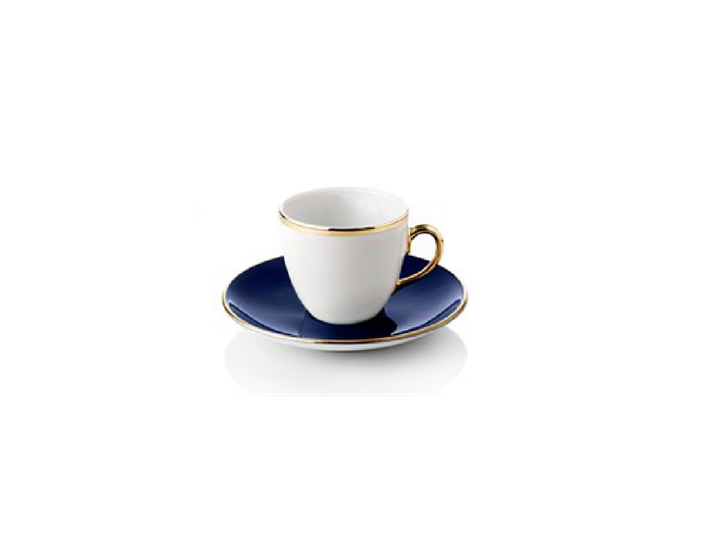 Turkish Coffee Serving Set 4 cups with saucers, blue - Selamlique