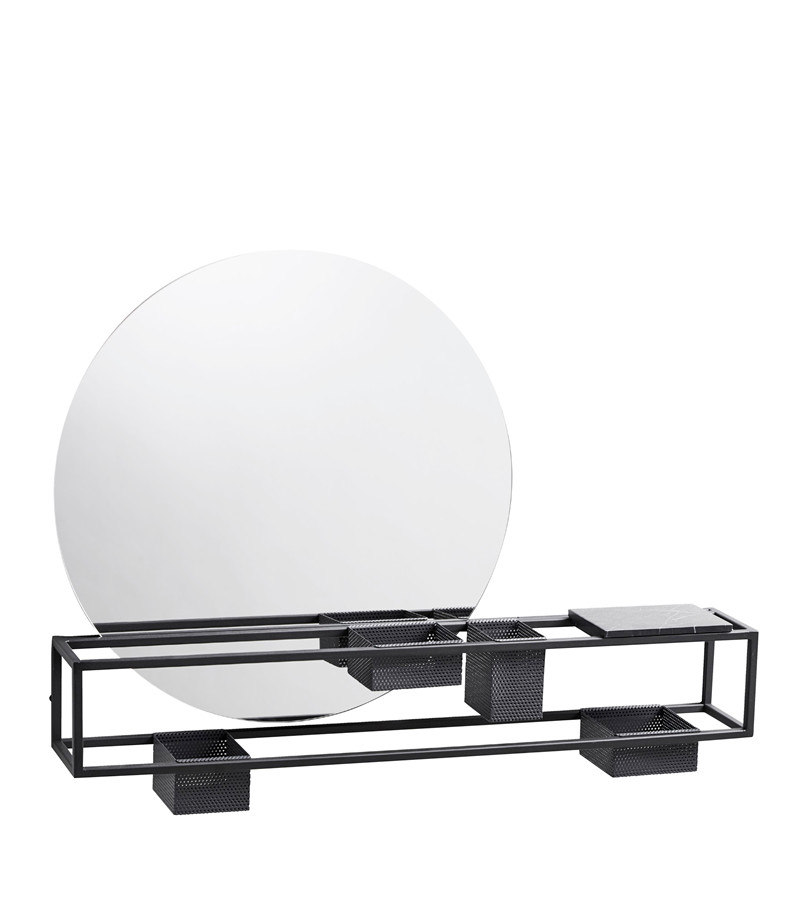 Tükrös polc rekeszekkel "Mirror Box" - Woud akciós termékkép 1