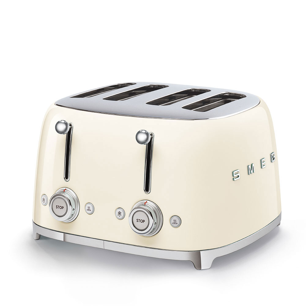 50-es évekbeli, Retro stílusú kenyérpirító, P4 krémszínű 2000W - SMEG akciós termékkép 1