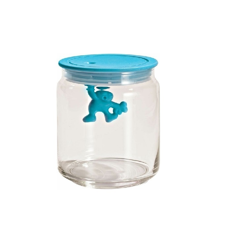 Gianni, design üvegtartály, kék, átm. 10.5 cm - Alessi akciós termékkép 1