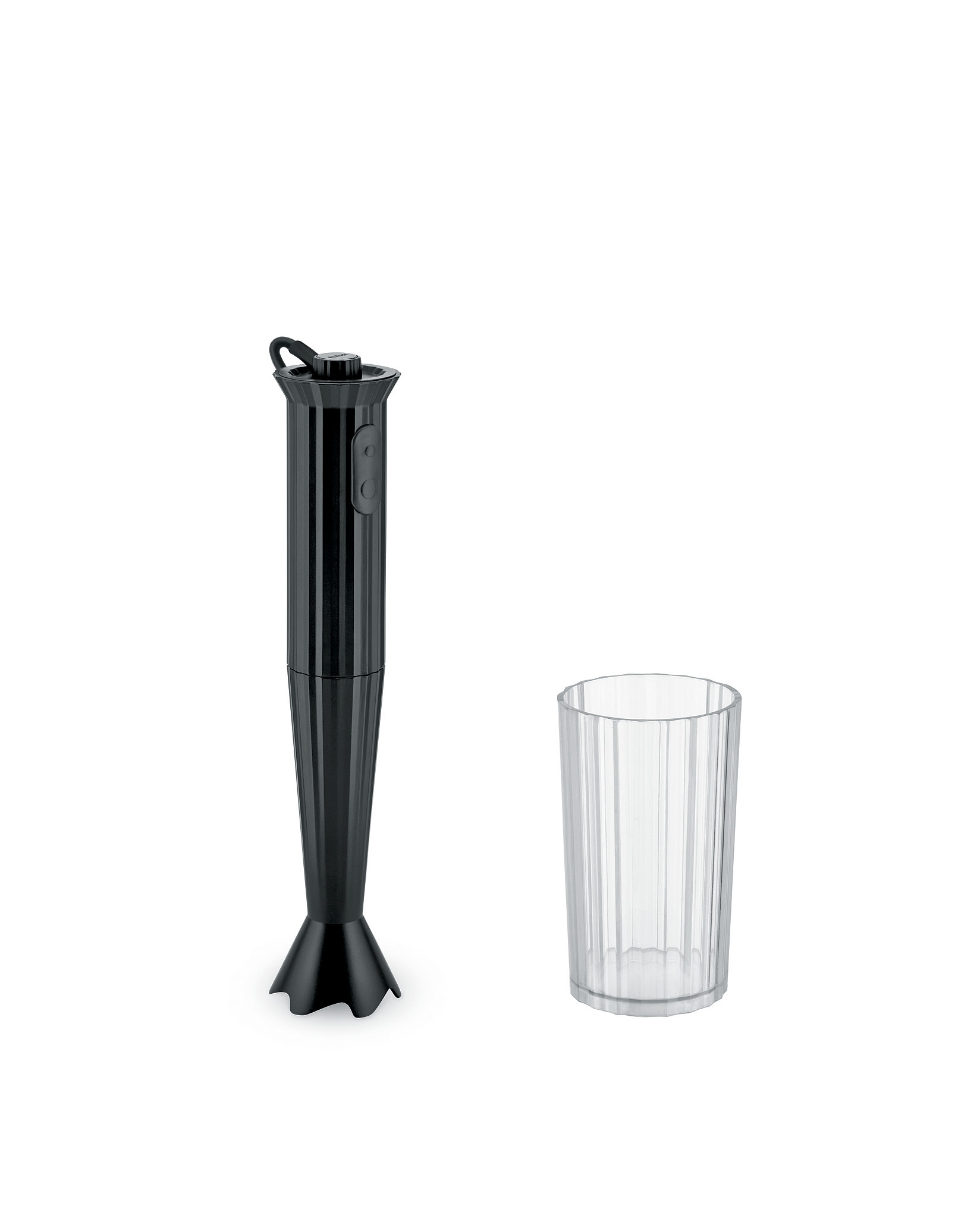Plisse botmixer, fekete, átm. 7 cm - Alessi akciós termékkép 1