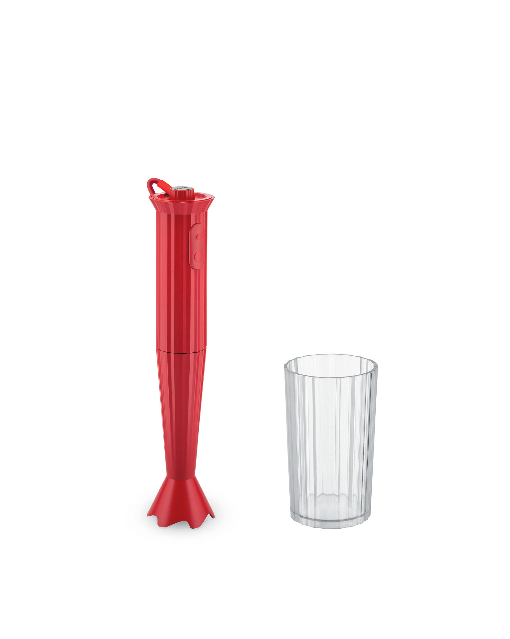 Plisse botmixer, piros, átm. 7 cm - Alessi akciós termékkép 1