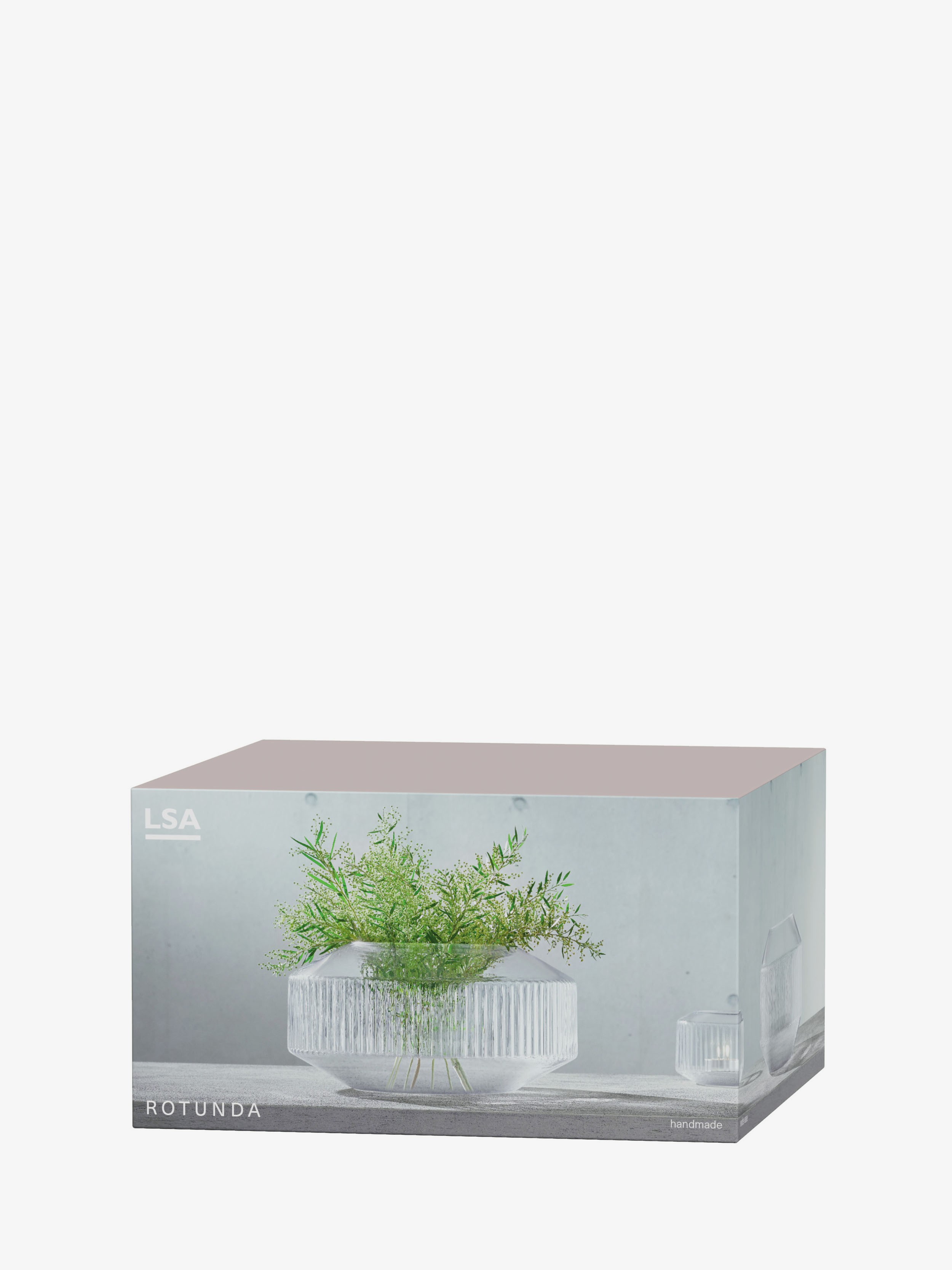 LSA International Széles Rotunda váza, h 14 cm, átlátszó - LSA nemzetközi termék 2. képe