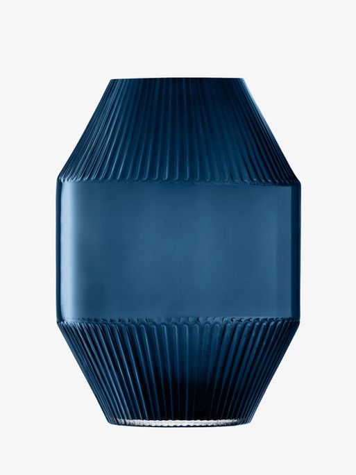 LSA International Rotunda váza, h 37 cm, zafír - LSA nemzetközi termék 2. képe