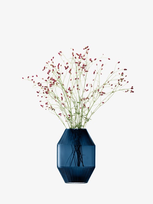 LSA International Rotunda váza, h 37 cm, zafír - LSA nemzetközi akciós termékkép 1