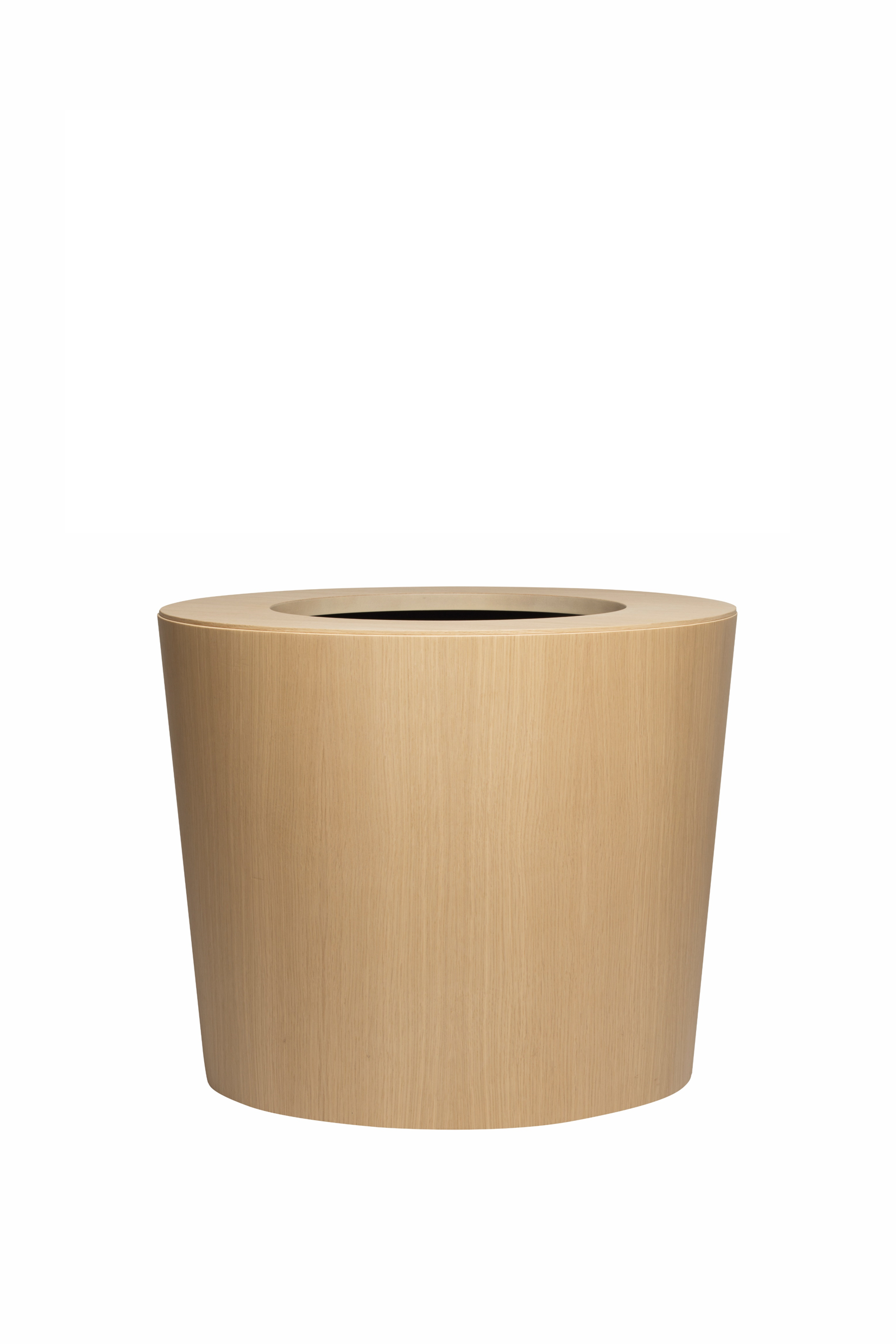 Fából készült önöntöző ültetőgép ARC, alacsony, többféle változatban - Hobby Flower méretek: Ø52 x 44, szín: világos tölgy akciós termékkép 1