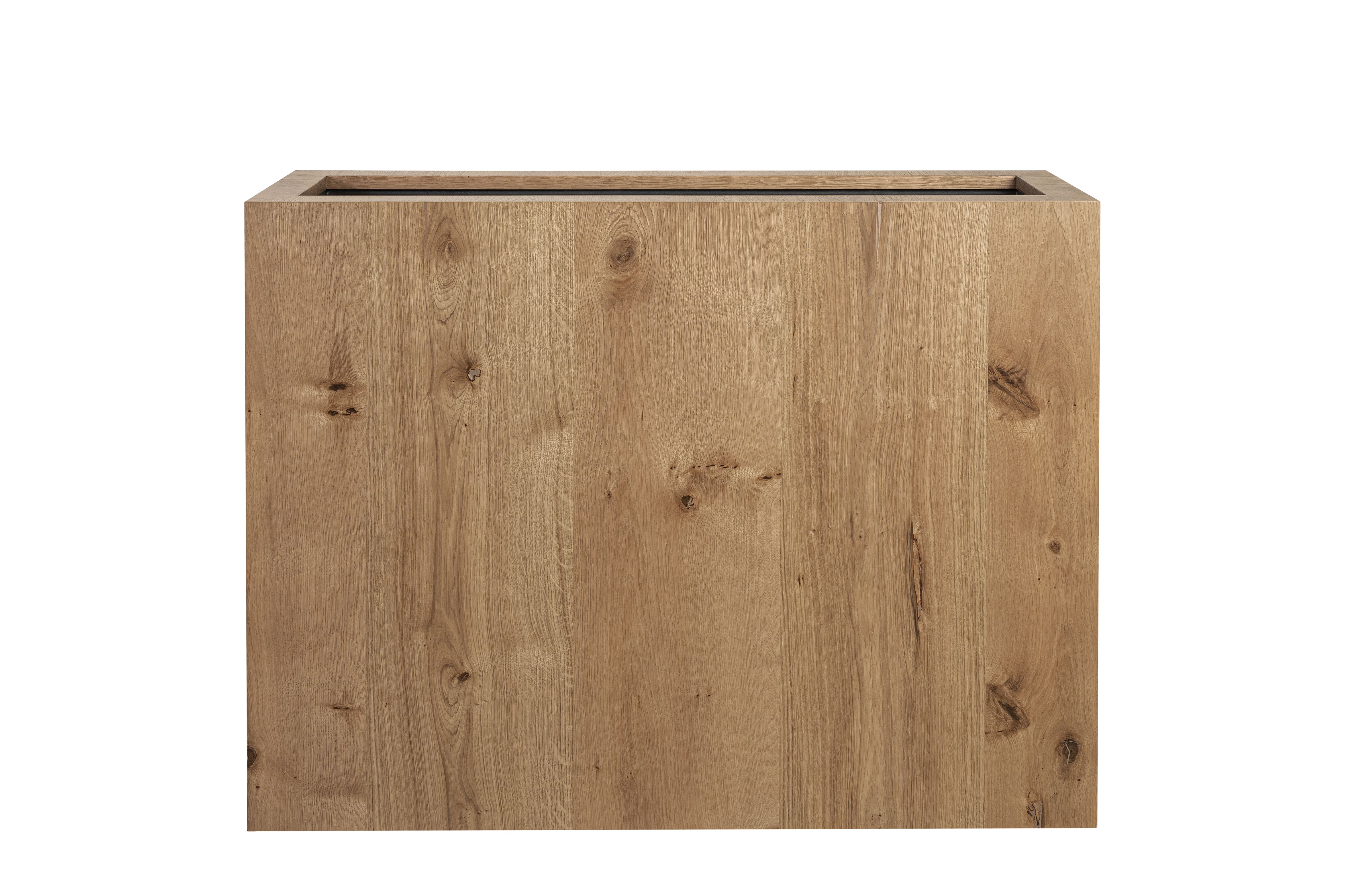 Önöntöző fa virágcserep TAMMI, magas téglalap alakú, többféle változatban - Hobby Flower méretek: 104 x 30 x 80, szín: természetes tölgy termék 2. képe