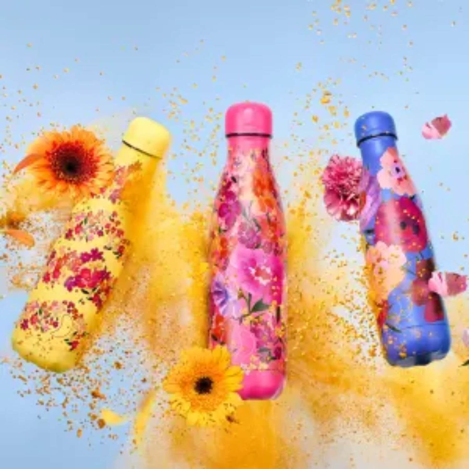 Termosz palack Chilly's Bottles - Maxi Poppy 500ml, virágos/eredeti kiadás termék 2. képe