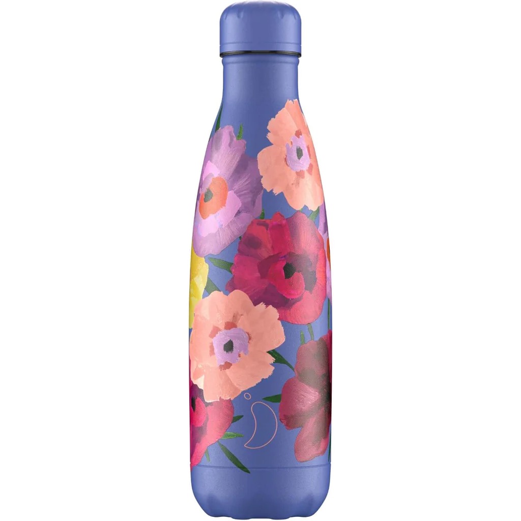 Termosz palack Chilly's Bottles - Maxi Poppy 500ml, virágos/eredeti kiadás akciós termékkép 1