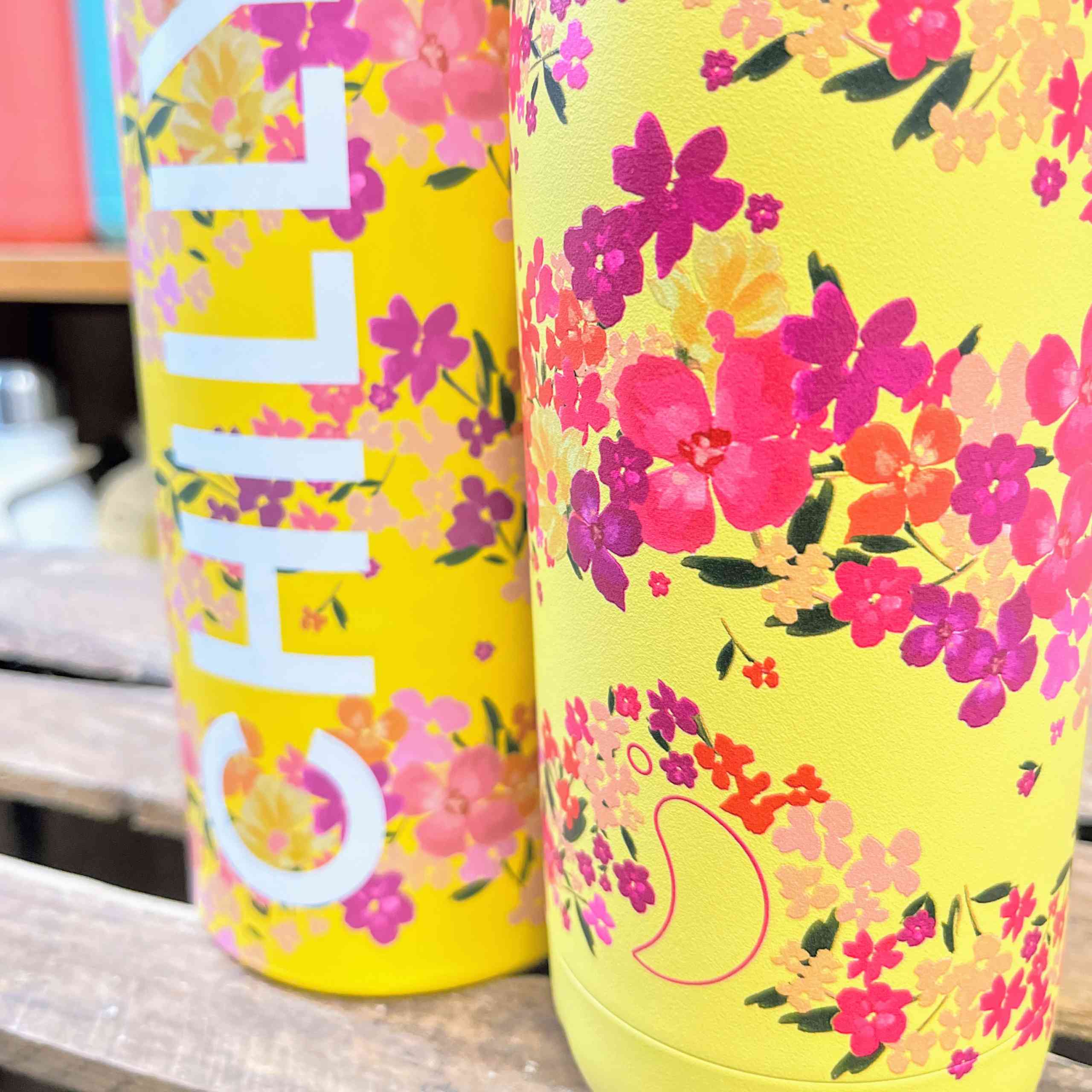 Termoszpalack Chilly's Bottles - Cikk-zag Ditsy 500 ml, virágos/eredeti kiadás termék 2. képe