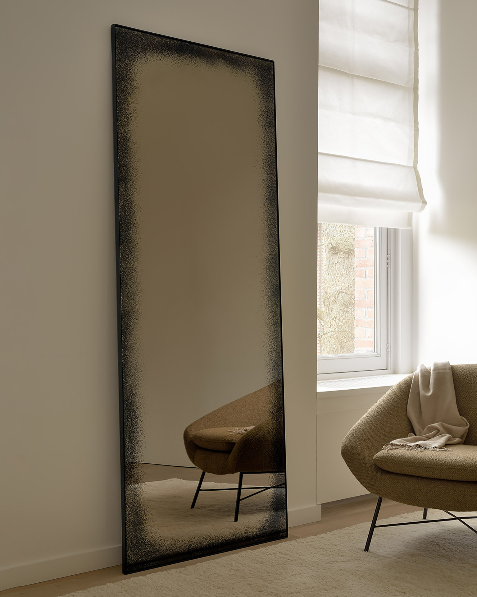 Padlótükör Éves 200x80cm - Bronz - Ethnicraft termék 2. képe