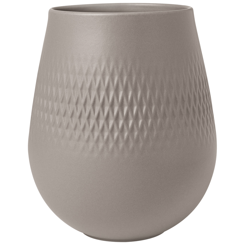 Carré váza kis Gyártás Collier taupe, h. 12,4 cm - Villeroy & Boch akciós termékkép 1
