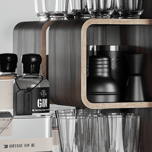 Koupelnová skříňka / kanistr - Bathroom Cabinet, Gas Red, 6 variant - Danish Fuel variáns: Dió akciós termékkép 1