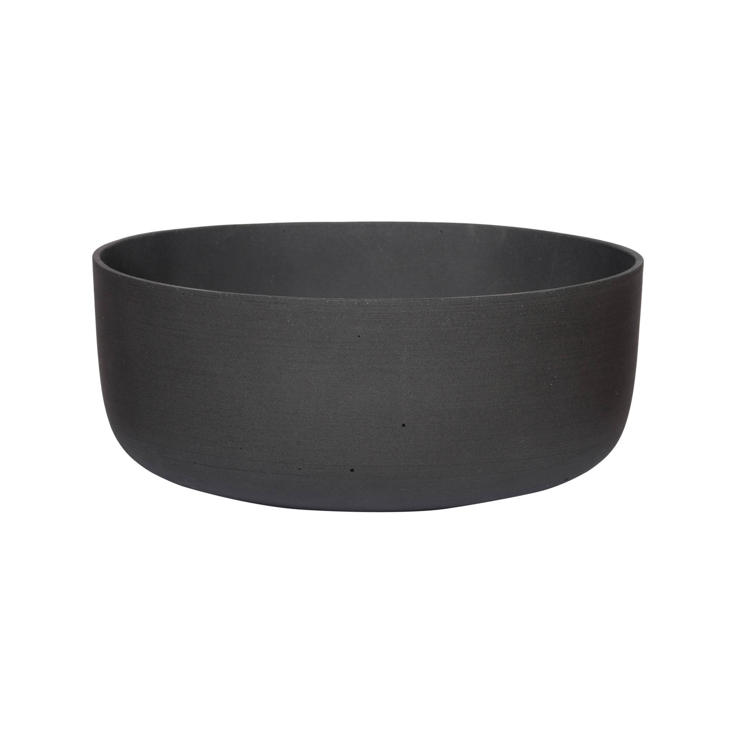 Květináč Eav, barva volcano černá, více velikostí - PotteryPots méret: S - h 12,5 cm, ⌀ 31 cm akciós termékkép 1