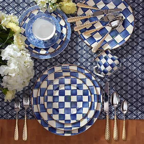 Smaltovaný dezertní talíř "Royal Check" 20 cm - MacKenzie-Childs termék 2. képe