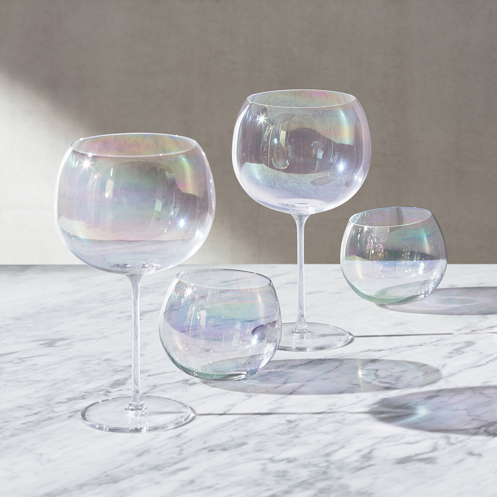 Buborékos ballonos pohár 680ml Pearl, 4 darabos készlet - LSA International termék 2. képe