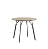 Tree dining table 90 beige black